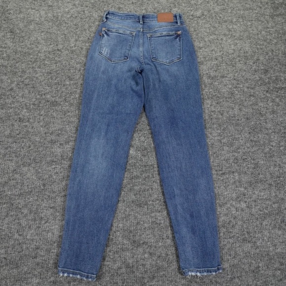 Judy Blue Jeans Womens‎ 3/26 Blue Denim JB82624DK Boyfriend Fit Stretch - Picture 2 of 10